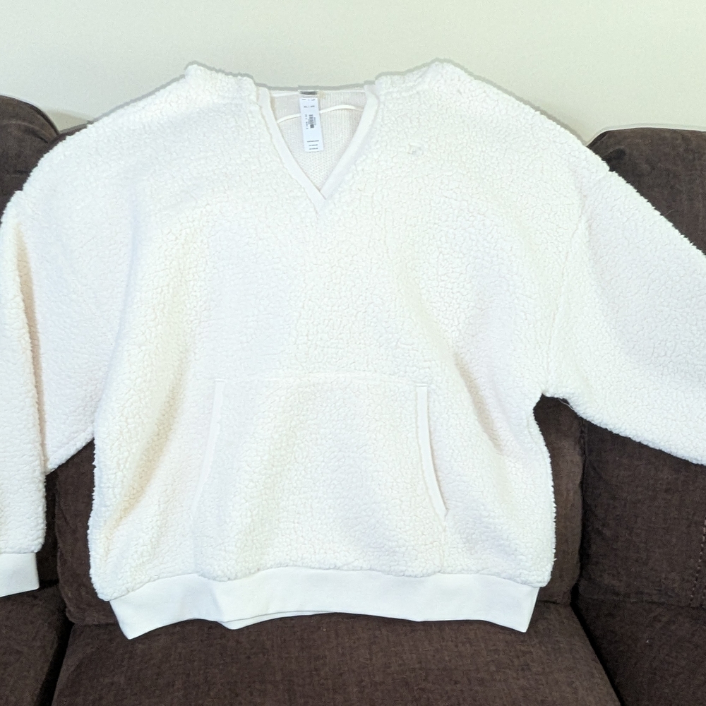 PINK Victoria's Secret White V-Neck Sweater